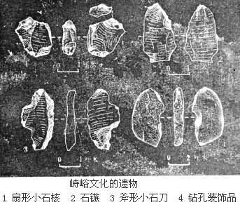 峙峪遗址出土文物