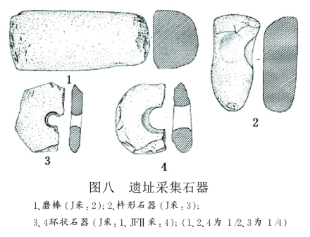 太平庄遗址群出土石器图