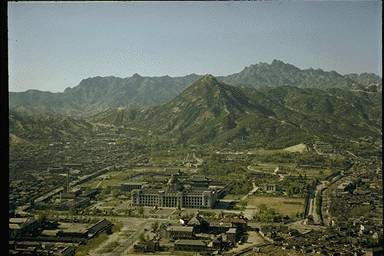 景福宫正前方的旧总督府大楼，1950年