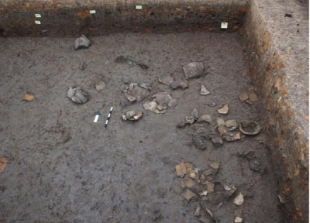 优周岗遗址陶器残片