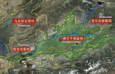 费尔干纳盆地地理位置