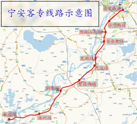 宁安高速铁路线路图