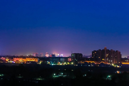 广汉老城区夜景远眺