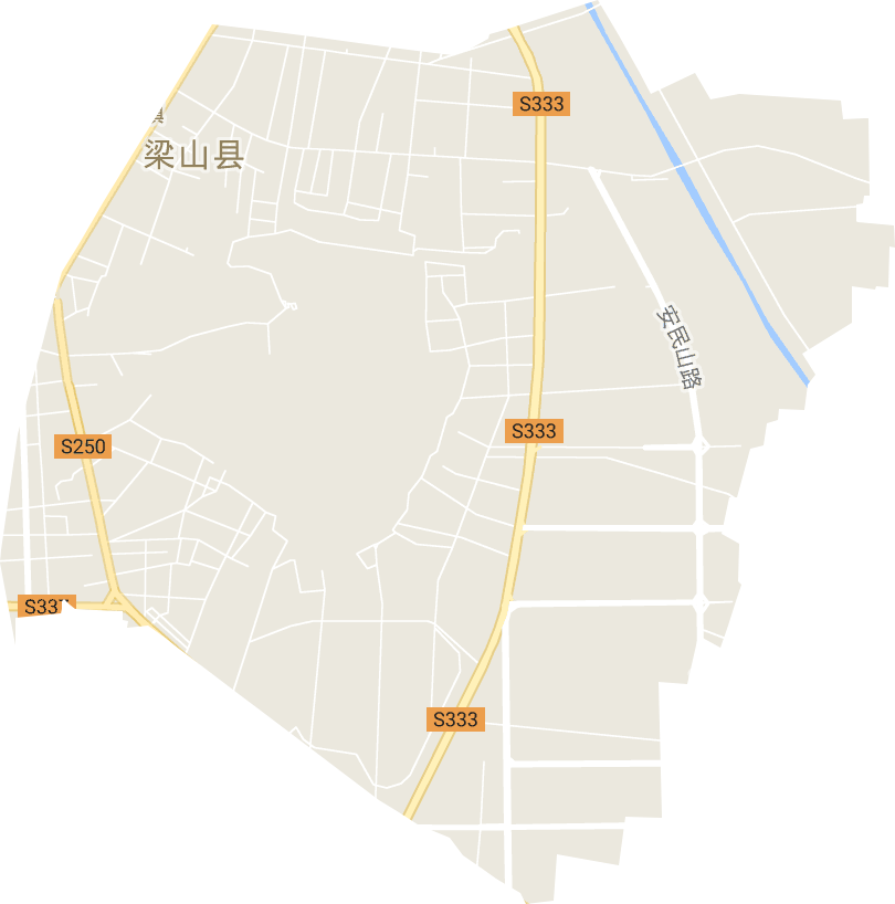 水泊街道地形图