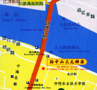 孙中山大元帅府纪念馆交通路线图