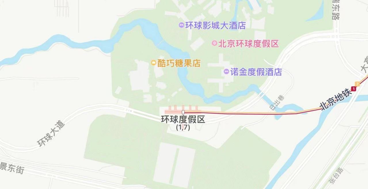 环球度假区站地图