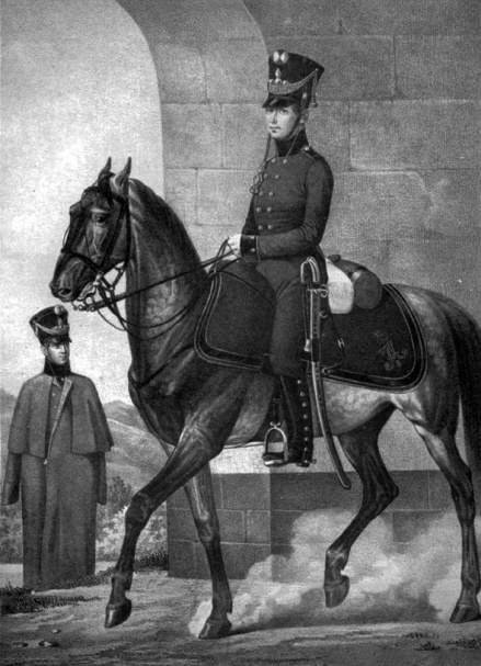 1762年一书中关于俄国骑兵的插画