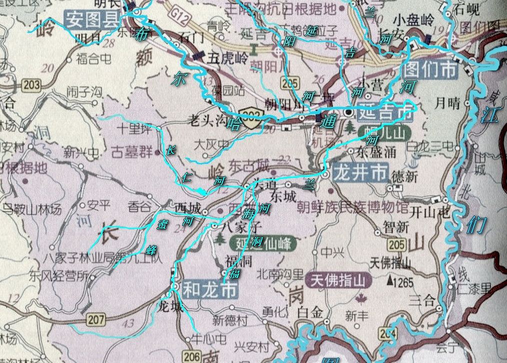 河道走向