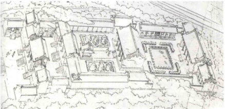 建南济渎庙布局图