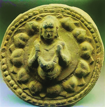 云中郡故城的北魏莲花化生童子瓦当