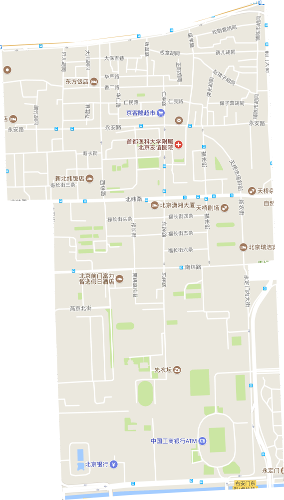 天桥街道电子地形图