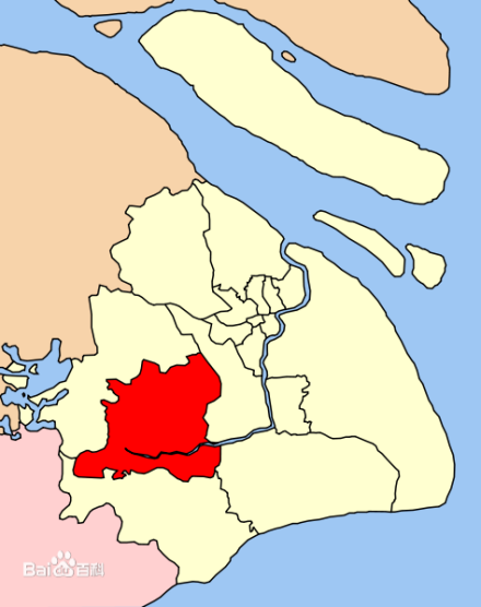 松江区在上海市的位置图