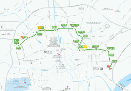 杭州地铁4号线二期走向