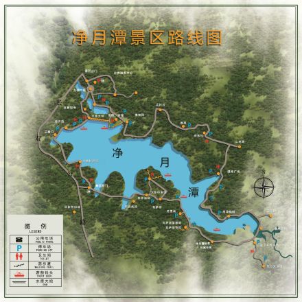 净月潭地图