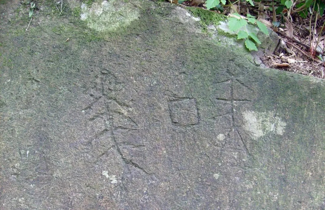 广度中央坑崖刻