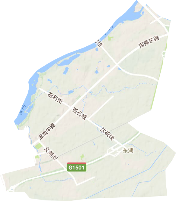 东湖街道地形图