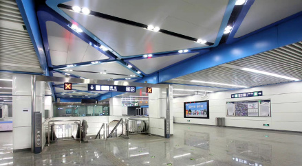 十里河站14号线站层