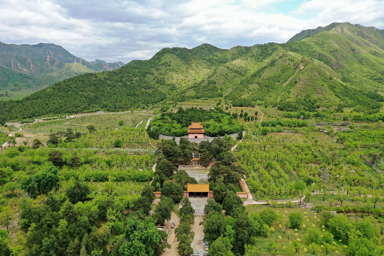 明茂陵航拍全景图