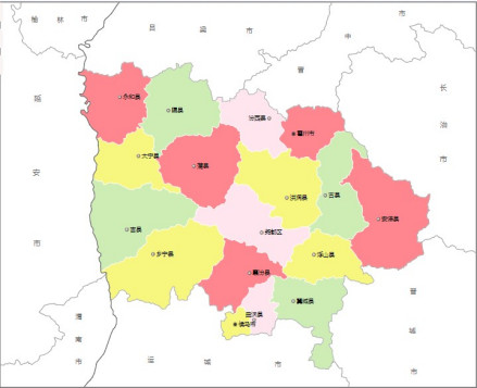 大宁县地缘图