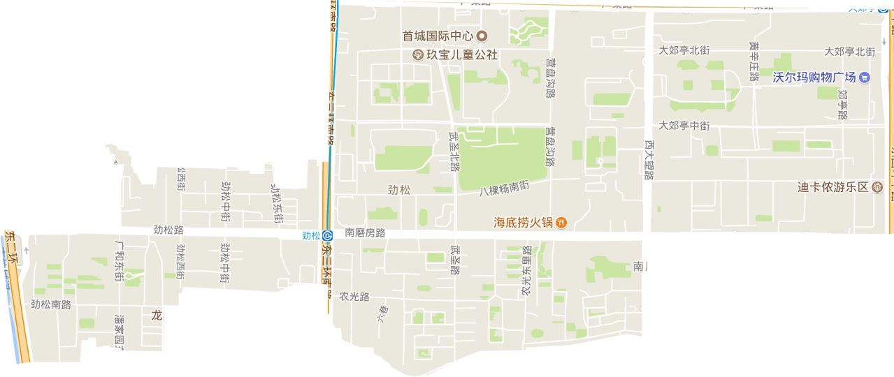 劲松街道电子交通图