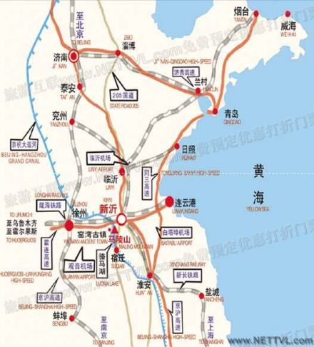 马陵山地图 新沂马陵山交通地图