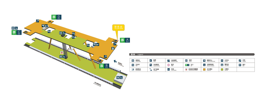 善各庄站站内示意图