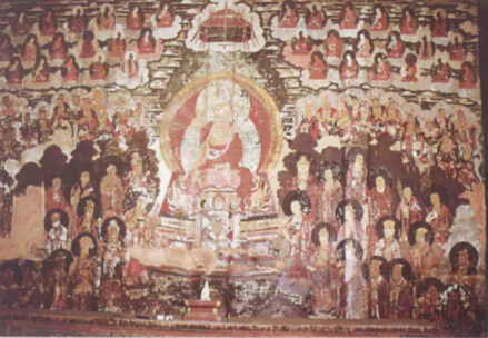 孔雀明王法会壁画