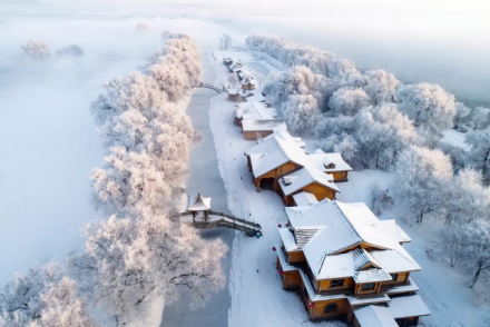 大雪封河