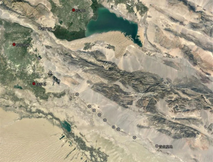 孔雀河烽燧群地图位置