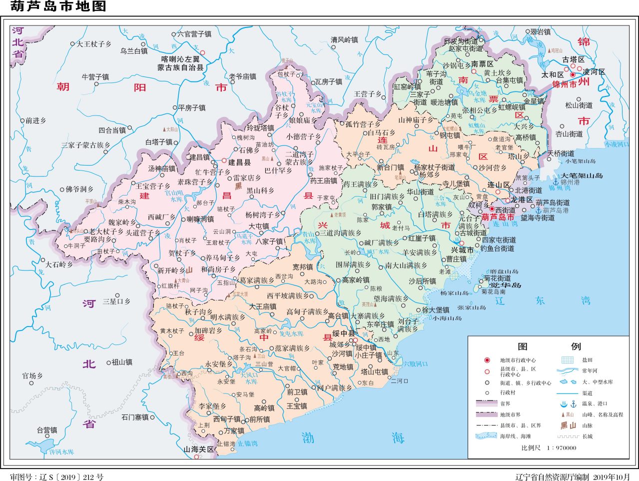 葫芦岛地图