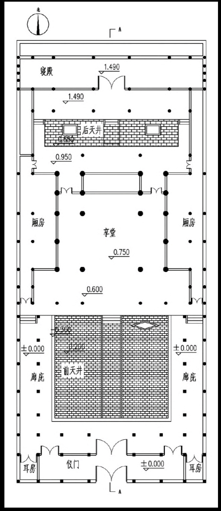 龙川胡氏宗祠平面图
