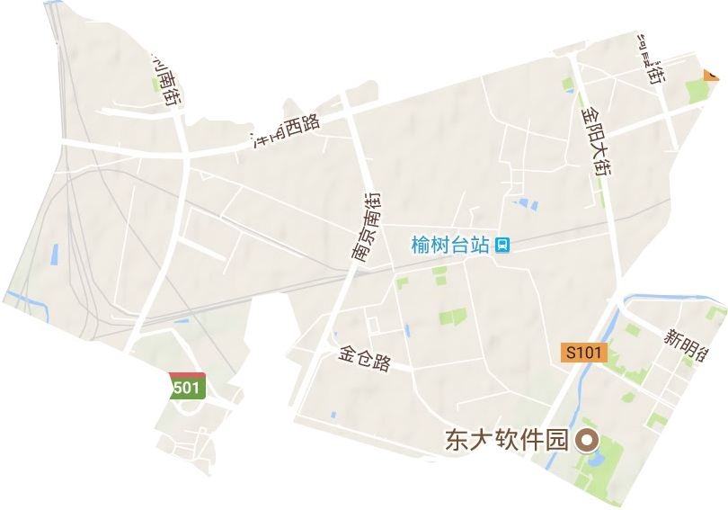 浑河站东街道地形图