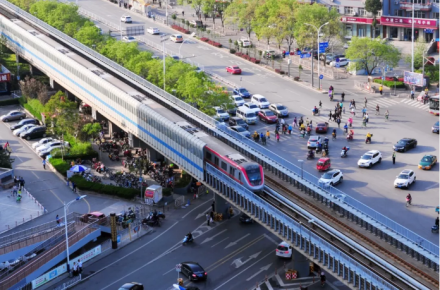 北京地铁八通线高架路段