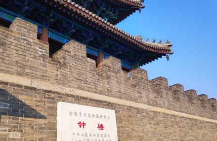 保定钟楼外墙图