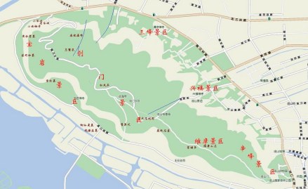 虞山景区分布图