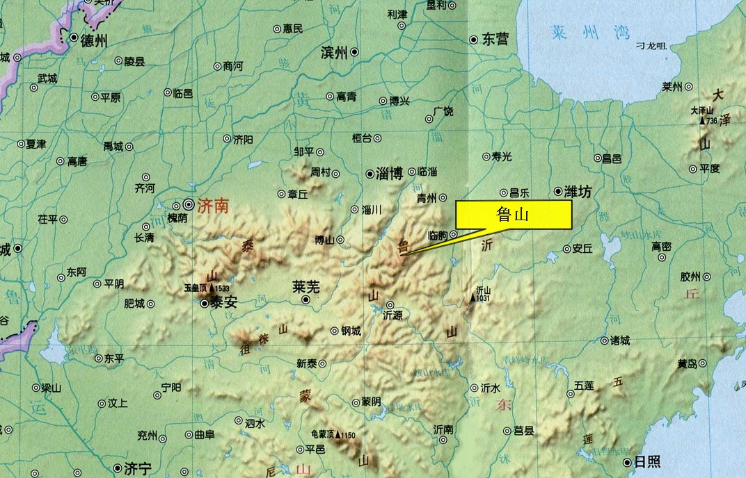 地理位置及地势示意图