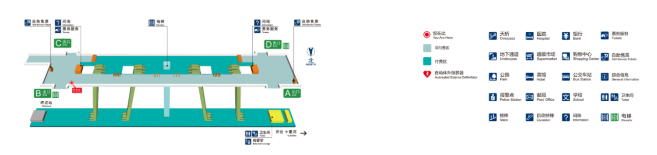 嘉会湖站示意图