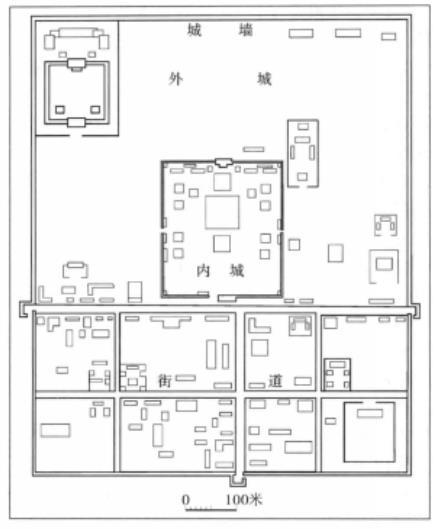 应昌路故城遗址平面图 