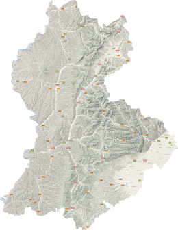 吕梁市地形图