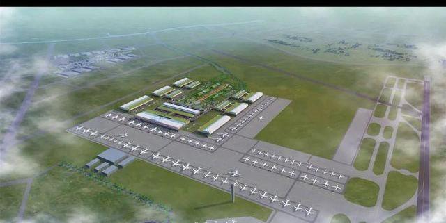 嘉兴南湖机场物流枢纽效果图