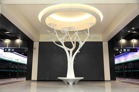 次渠站艺术作品《万象更新》