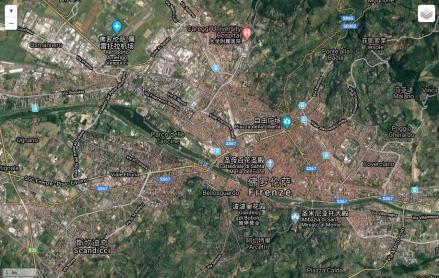 佛罗伦萨卫星地图