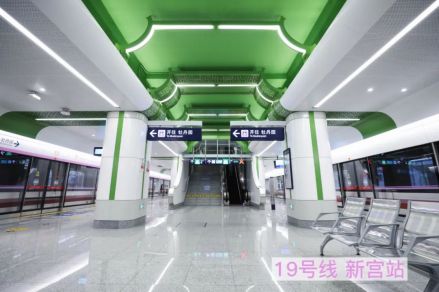 北京地铁19号线新宫站站台