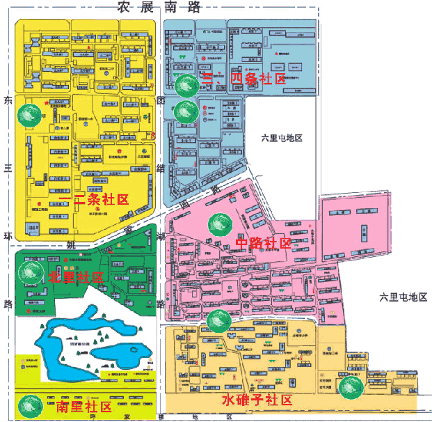 团结湖街道社区分布图