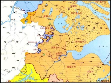 吴语太湖片分布地图