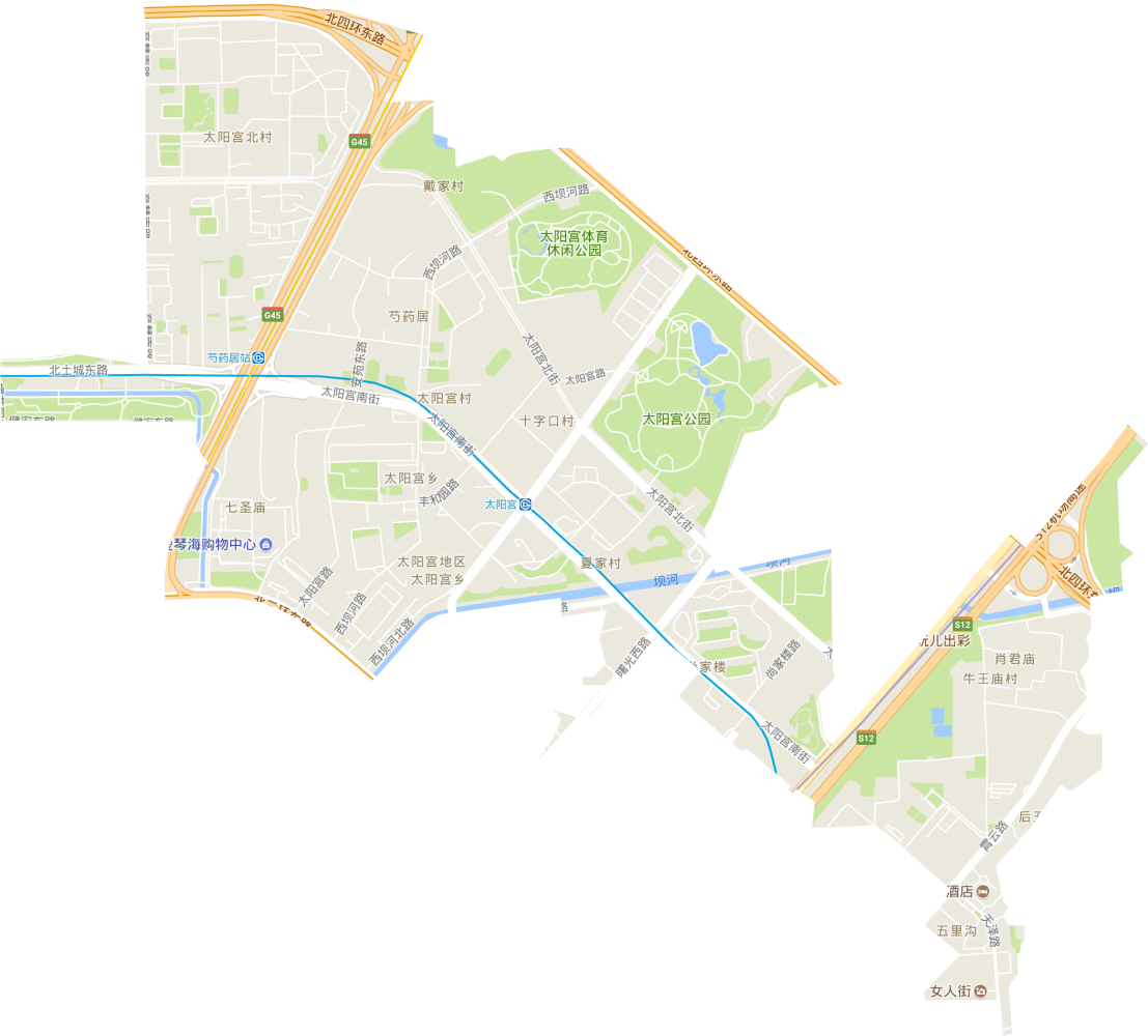 左家庄街道交通地图
