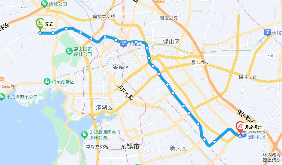 无锡地铁3号线示意图