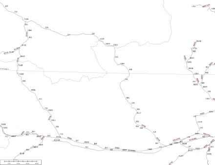 西平铁路地图