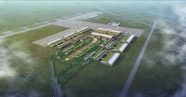 嘉兴南湖机场物流枢纽效果图