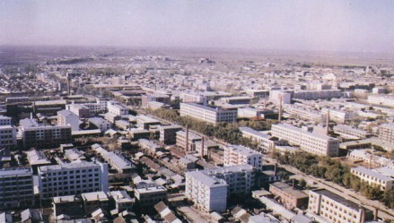 20世纪90年代庆安县城鸟瞰